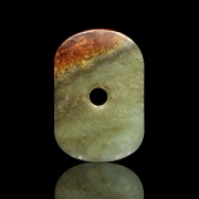 Colgante de jade tallado, cultura Hongshan