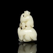 Figura de jade blanco 