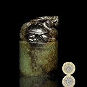 Sello de jade tallado 