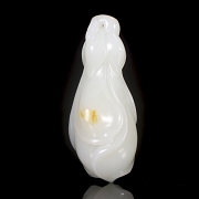 Colgante de jade blanco de Hetian