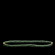 Collar de cuentas de jadeíta y ámbar, s.XX