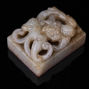 Sello de jade blanco