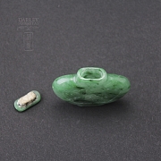 清代天然翡翠鼻烟壶 - 3