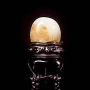 Pequeño guijarro de jade de Hetian, dinastía Qing