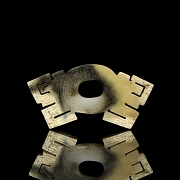 Ornamento de jade amarillo, dinastía Qin