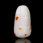 Figura de jade blanco de Hetian