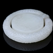 Colgante móvil de jade blanco