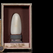 Figura de jade blanco