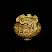 Recipiente de cerámica esmaltada, estilo Tang