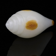 Caracola de jade blanco de Hetian 
