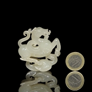 Amuleto de jade blanco