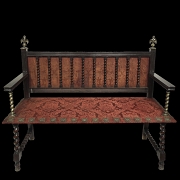 Banco de madera noble, s.XIX