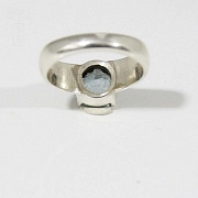 Anillos de plata 925 con aguamarina natura - 6