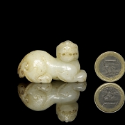 Figura de jade blanco 