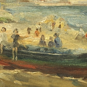 Andres Torrent (20th century) ‘Girls on the beach’