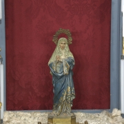 Carved and gilded wood niche, 19th century - 3