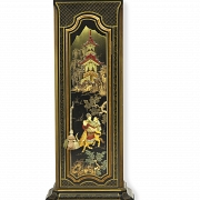 Grandfather clock decorated in chinoiserie style. Bell's - 5