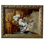 Eduardo Rodriguez Samper (1922-2018) “Still Life with Flowers”