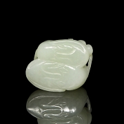 Jade figure ‘Birds with Branch’, Qing dynasty