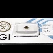 Diamante natural talla brillante, 0.55 ct, certificado IGI