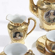 Juego de cafe dorado - 7