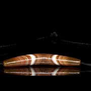 Colgante con cuenta Dizi de ágata, dinastía Liao