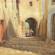 多明戈·索莱尔·吉利 Domingo Soler Gili（1871–1951）《漫步于立面之间》