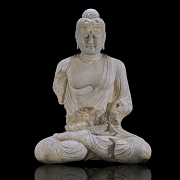 Gran figura de piedra tallada 