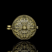 Pequeña caja de bronce, Tíbet, s.XIX-XX