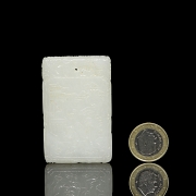 Placa de jade blanco de Hetian 