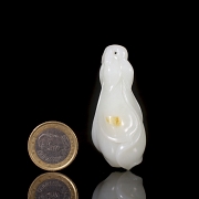 Colgante de jade blanco de Hetian