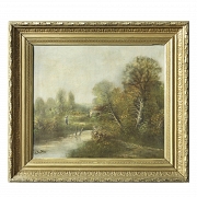 19th-20th century French school ‘Woman in the countryside’