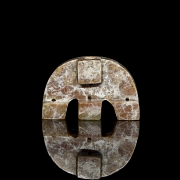 Colgante de jade tallado, cultura Liangzhu