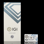 Diamante natural talla brillante, 0.60 ct, certificado IGI