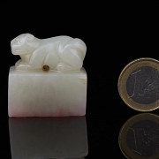 Sello de jade blanco de Hetian