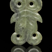 Carved jade plaque, Hongshan style