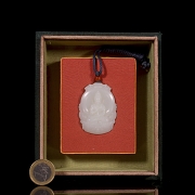 Colgante de jade blanco de Hetian