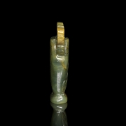 Jade-carved figure, “Vase”, Qing Dynasty