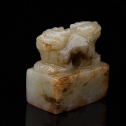 Sello de jade blanco