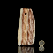 Carved Stone Pendant “Streaky Bacon”, 20th Century