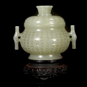 Incensario de jade de Hetian 