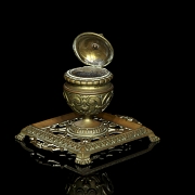 Escribanía de bronce estilo neobarroco, s.XX - 1