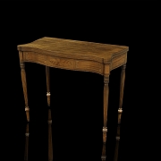 Mesa de juego con incrustaciones estilo Sheraton, EEUU, s.XIX-XX