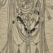 中国画《观音莲花图》，张大千款 - 5