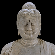 Gran figura de piedra tallada 