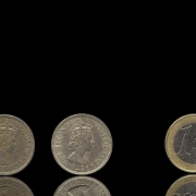 Two 50-cent coins, Hong Kong, 1963 and 1967