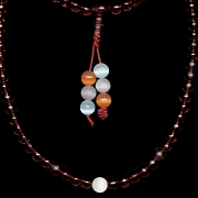 Mala necklace with 108 liuli beads, Qing dynasty - 1