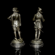 Pareja figuras de bronce 