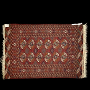 Alfombra oriental rusa de Bokara, s.XX