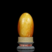 Roca de jade blanco tallado 